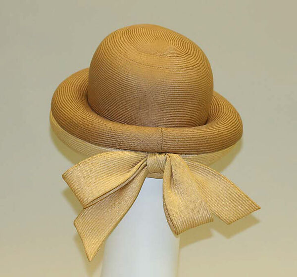 Hat, Lilly Daché (American (born France), Bègles 1898–1989 Louvecienne), straw, American