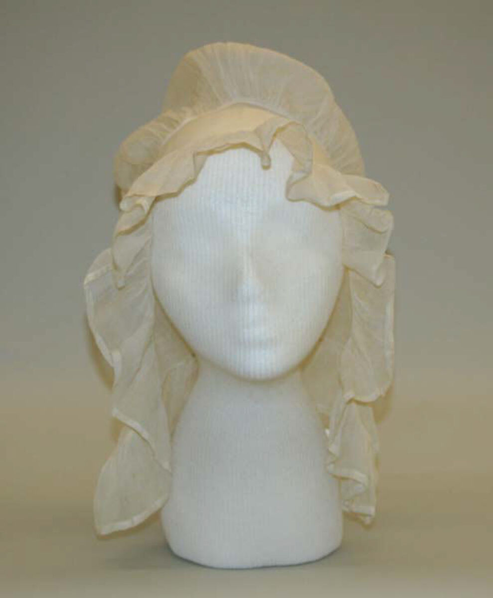 Mobcap, cotton, French