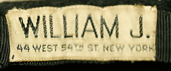 Hat, William J. (American, 1948–1962), wool, American