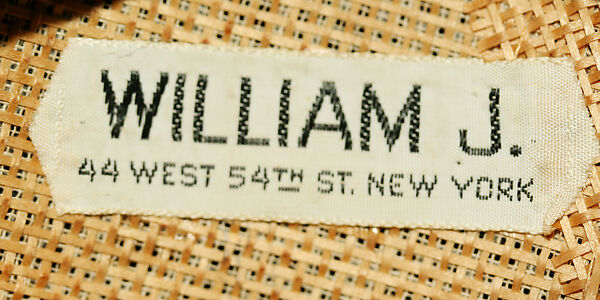 Hat, William J. (American, 1948–1962), cotton, feathers, American