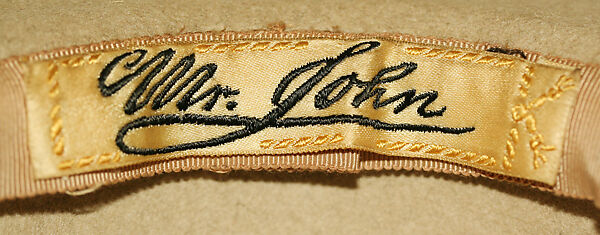 Hat, Mr. John, Inc. (American, 1948–1970), wool, cotton, American