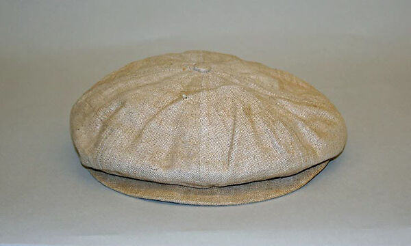 Cap, Brooks Brothers (American, founded 1818), linen, leather, American 
