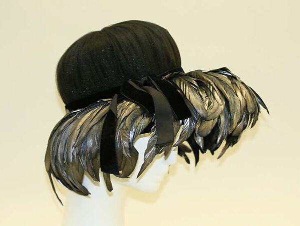 Hat, nylon, cotton, feathers, American 