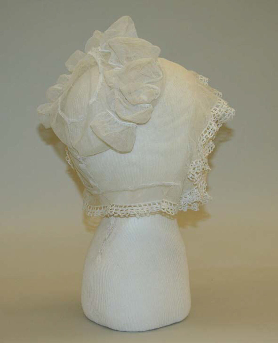 Morning cap, cotton, British