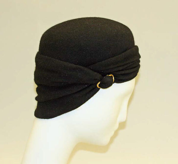 Turban, House of Balenciaga (French, founded 1937), wool, French