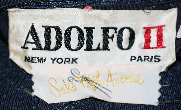 Hat, Adolfo (American, born Cuba, Cárdenas 1923–2021 New York), raffia, cotton, plastic, American