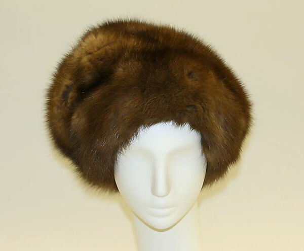 Hat, Adolfo (American, born Cuba, Cárdenas 1923–2021 New York), fur, nylon, American 