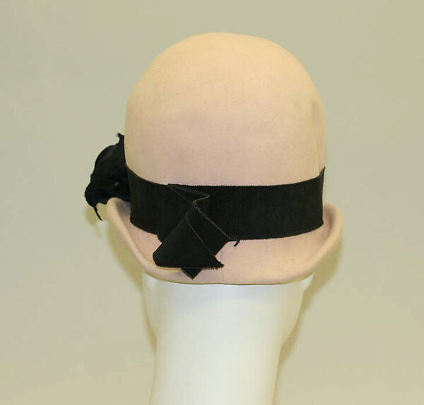 Cloche, fur, wool (probably), Italian