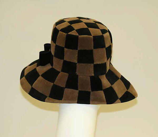 Hat, Bonwit Teller &amp; Co. (American, founded 1907), fur, wool (probably), Italian