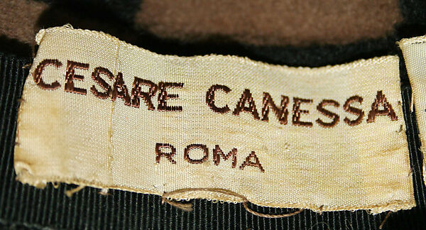 Hat, Bonwit Teller &amp; Co. (American, founded 1907), fur, wool (probably), Italian