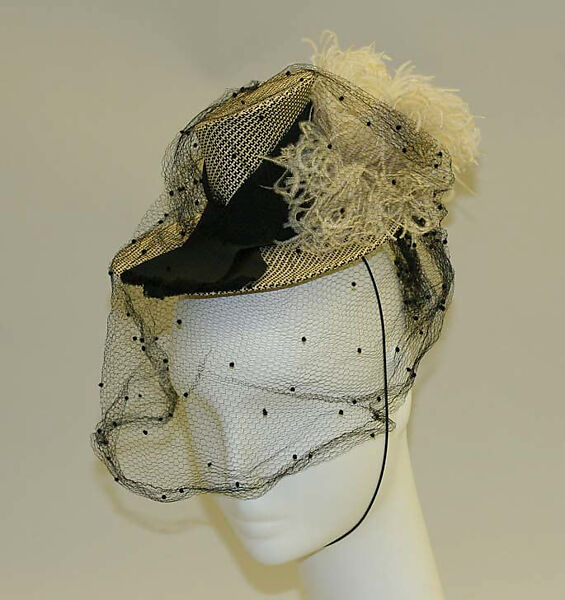 Hat, Walter Florell, straw, American 