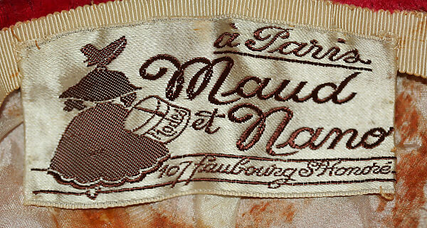 Cocktail hat, feathers, cotton, French