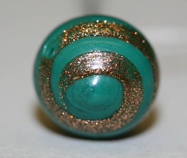 Hatpin, metal, glass, American or European 