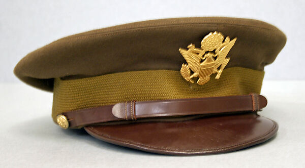 Hat, leather, wool (probably), fur, British