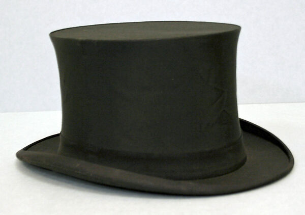 Hat, leather, wool (probably), fur, British