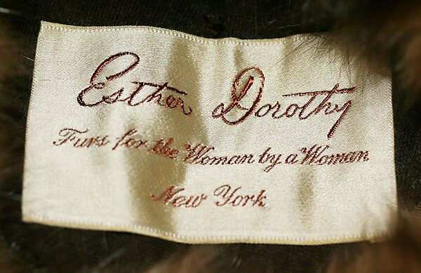 Accessory set, Esther Dorothy, fur, American