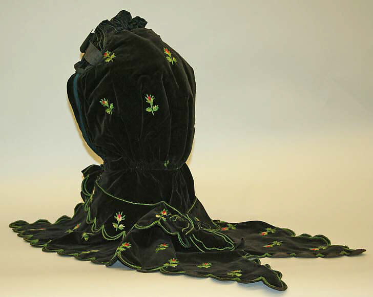 Hood, silk, European