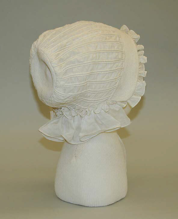 Bonnet, cotton, American or European