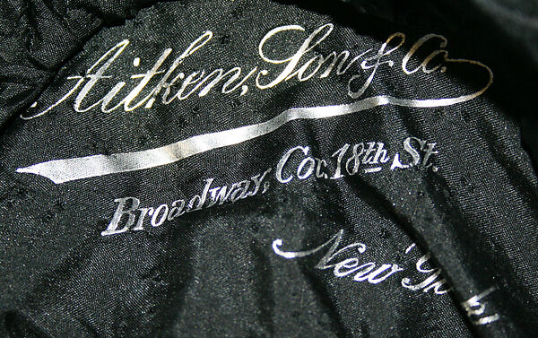 Bonnet, wool, silk, American