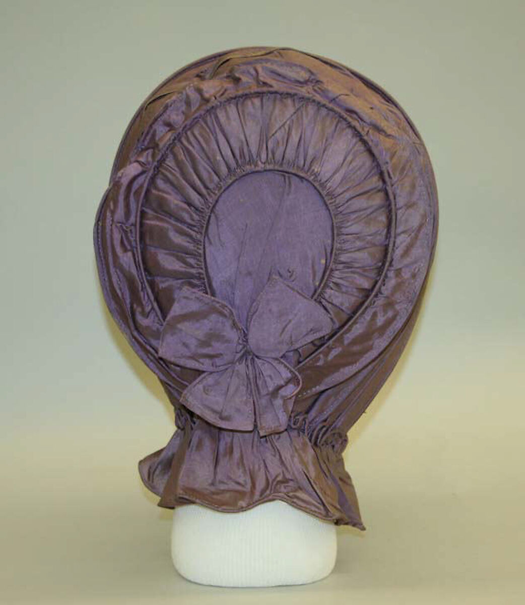 Calash, silk, probably American