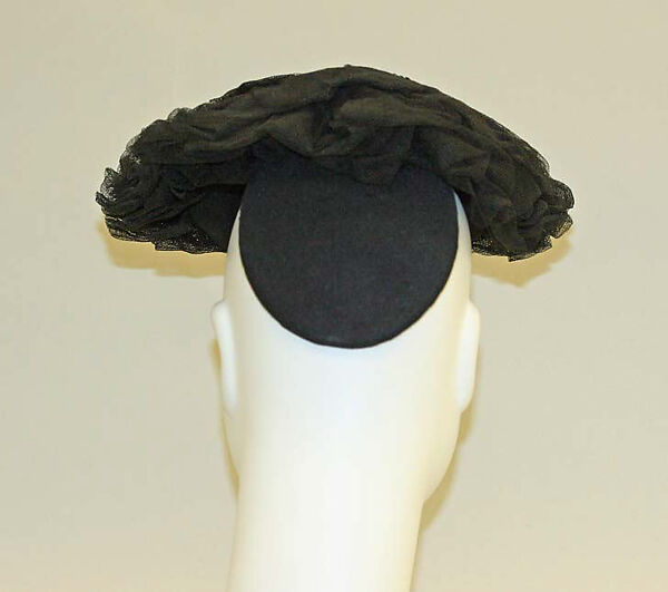 Hat, Lilly Daché (American (born France), Bègles 1898–1989 Louvecienne), wool, American