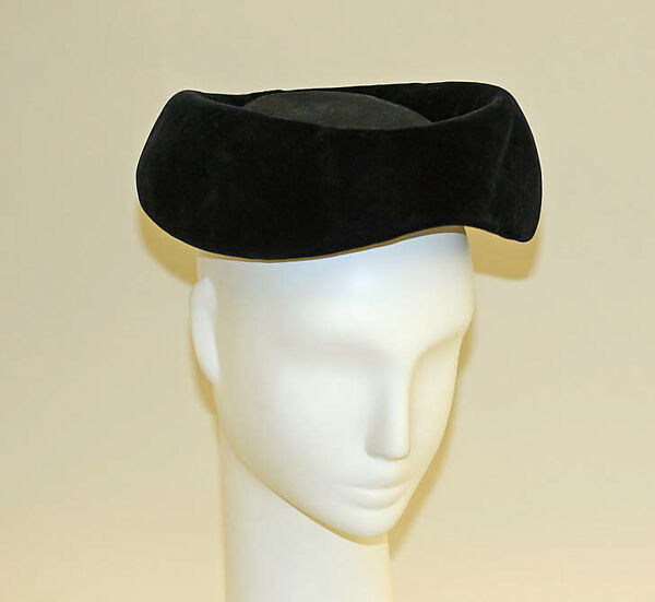 Hat, Hattie Carnegie, Inc. (American, 1918–1965), wool, American 