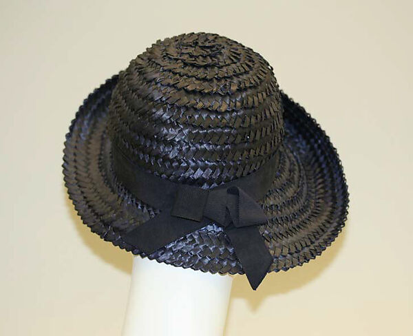 Hat, straw, cotton, Belgian