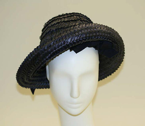 Hat, straw, cotton, Belgian 