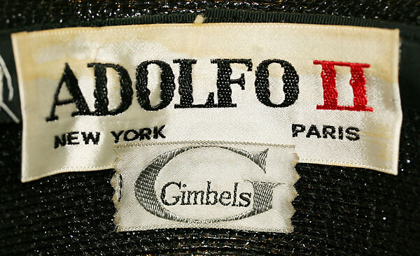 Hat, Adolfo (American, born Cuba, Cárdenas 1923–2021 New York), straw, American