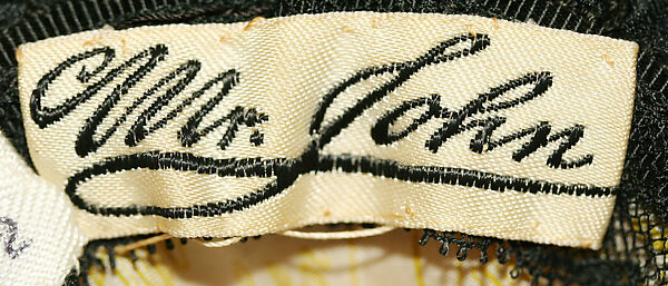 Cocktail hat, Mr. John, Inc. (American, 1948–1970), silk, American