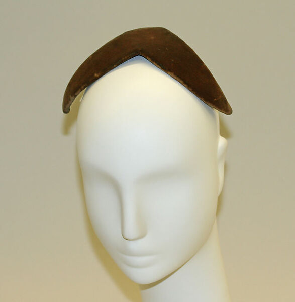 Cocktail hat, Mr. John, Inc. (American, 1948–1970), silk, American 