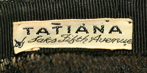 Hat, Tatiana (American), cotton, wire, American