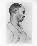 Cleveland Johnson, Violet Oakley (American, Jersey City, New Jersey 1874–1961 Philadelphia, Pennsylvania), Charcoal, white chalk, and pastel on brown laid paper, American