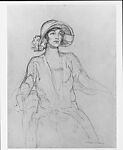 Mrs. R. Tait McKenzie, Violet Oakley (American, Jersey City, New Jersey 1874–1961 Philadelphia, Pennsylvania), Red and white chalk on pink laid paper, American