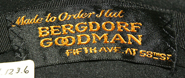 Tricorne, Bergdorf Goodman (American, founded 1899), wool, American