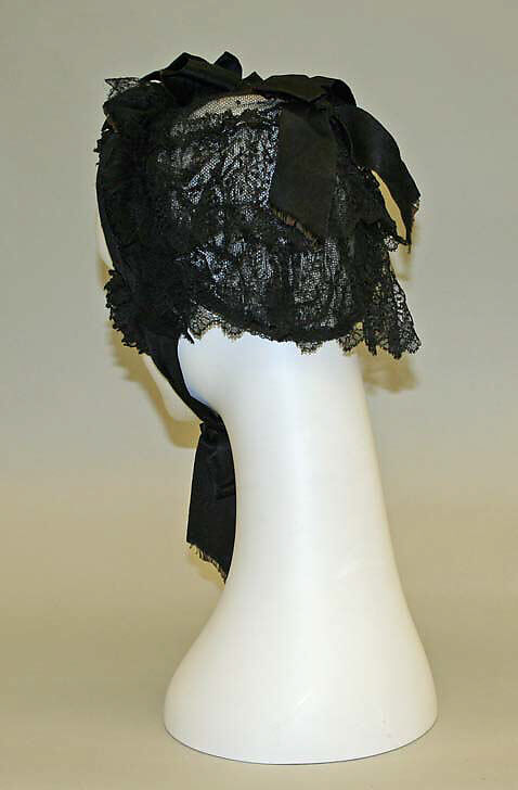 Bonnet, silk, American