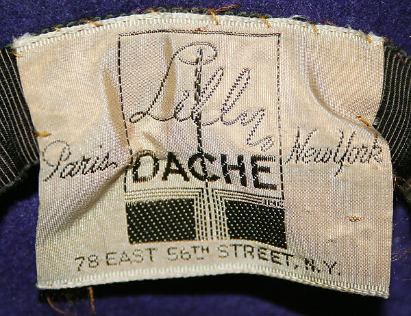 Beret, Lilly Daché (American (born France), Bègles 1898–1989 Louvecienne), wool, American