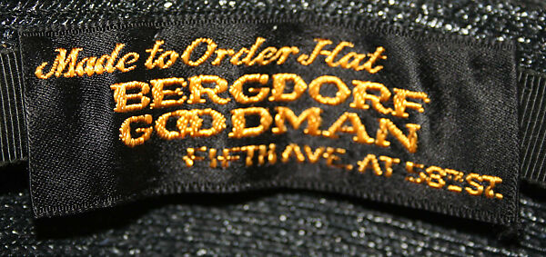 Bicorne, straw, American