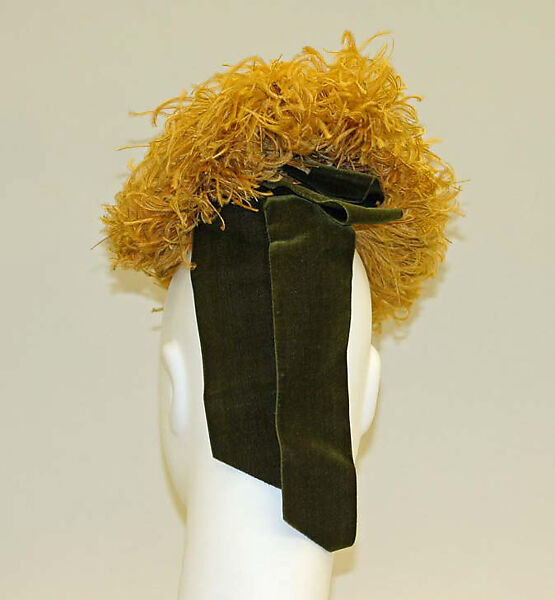 Hat, Sally Victor (American, 1905–1977), feathers, American