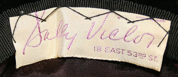 Hat, Sally Victor (American, 1905–1977), ostrich feathers, American