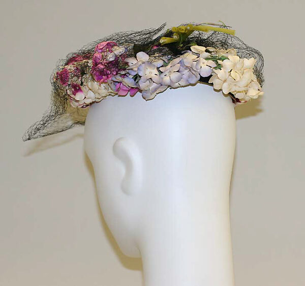 Hat, Bergdorf Goodman (American, founded 1899), silk, cotton, American