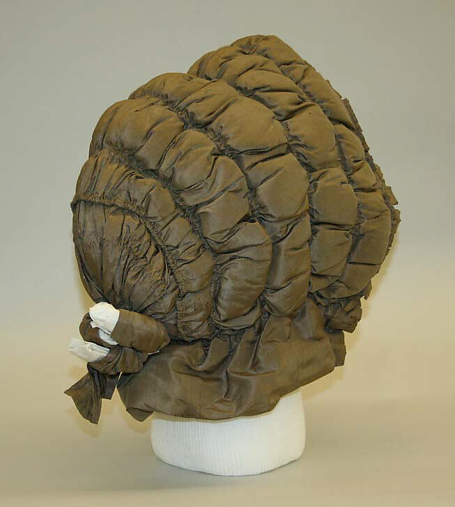 Bonnet, silk, American