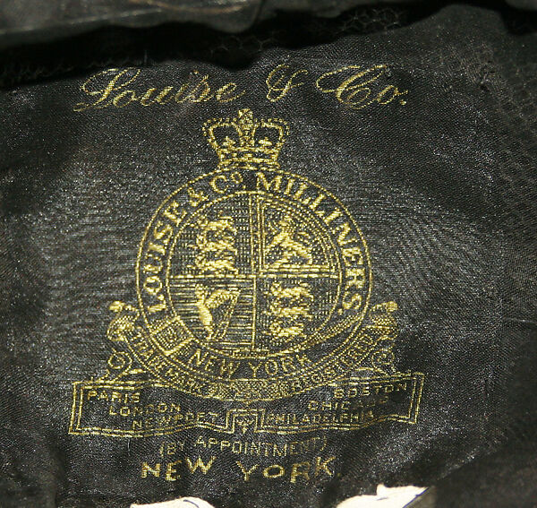 Hat, silk, wire, horsehair, American