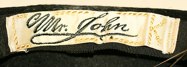 Hat, Mr. John, Inc. (American, 1948–1970), [no medium avaiable], American or European