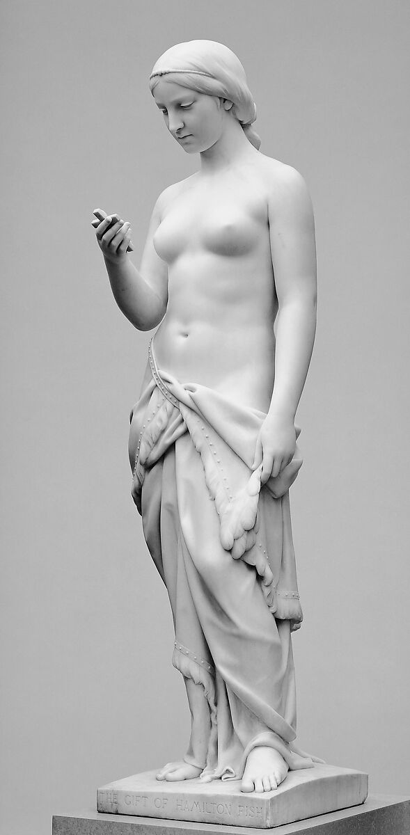 Indian Girl, or The Dawn of Christianity, Erastus Dow Palmer (American, Pompey, New York 1817–1904 Albany, New York), Marble, American