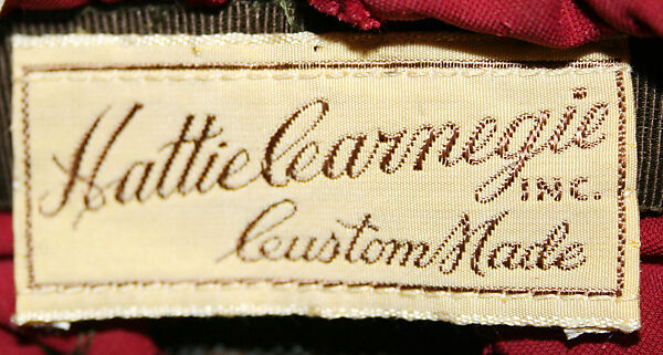 Toque, Hattie Carnegie, Inc. (American, 1918–1965), rayon, American