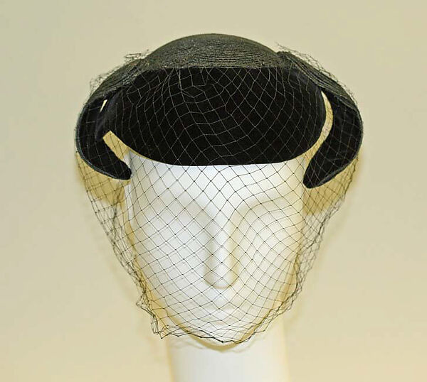 Hat, Bergdorf Goodman (American, founded 1899), straw, silk, American