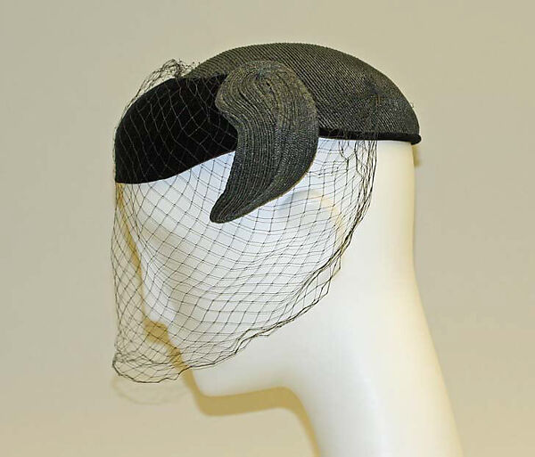 Hat, Bergdorf Goodman (American, founded 1899), straw, silk, American 