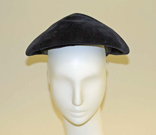 Hat, Bergdorf Goodman (American, founded 1899), wool, American 