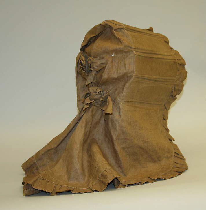 Sunbonnet, linen, American
